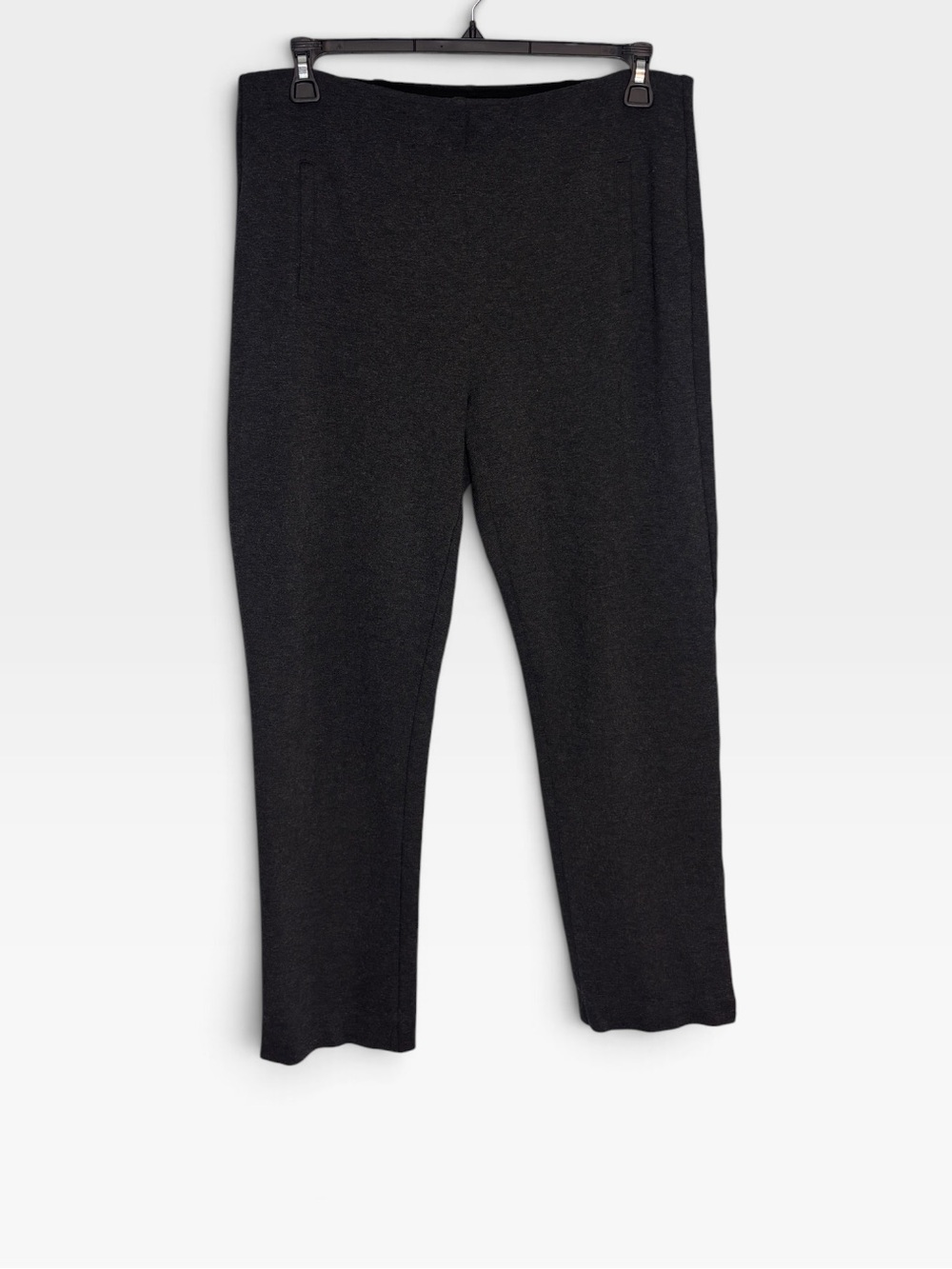 Chico's Black Straight-Leg Knit Pants